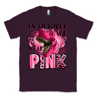 Plum in october we wear pink dinosaur Classic Tee - LillyAllenDesigns