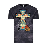 Cloud Black halleluljah aztec cross Vintage Tee - JahusDesignShop