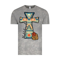 Cloud Rock halleluljah aztec cross Vintage Tee - JahusDesignShop