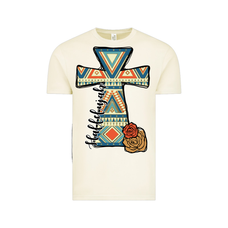 Halleluljah Aztec Cross Vintage Tee by JahusDesignShop | Teevron