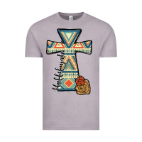 Vintage Zinc halleluljah aztec cross Vintage Tee - JahusDesignShop
