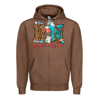 Chestnut registered nurse Zipper Hoodie - OliviaCreatesArt