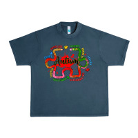 Midnight Navy autism teacher pencil Urban Heavy Tee - Artiststas