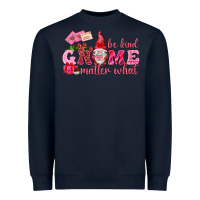 Navy Be kind gnome matter what Valentine's Day Heavyweight Sweatshirt - HowdyJamesFarm