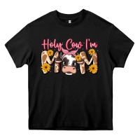 Black holy cow i'm mom Heavy Core Tee - MaliasSmallBusiness