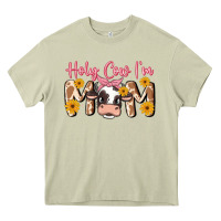 Mossy holy cow i'm mom Heavy Core Tee - MaliasSmallBusiness