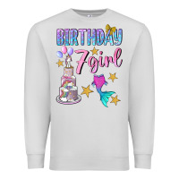Dove Grey birthday girl 7 Premium Sweatshirt - BundleAndBundleShop