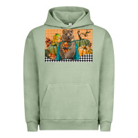 Pigment Oil Green Fall Quokka Urban Hoodie - LillyAllenDesigns
