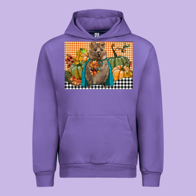 Fall Quokka Urban Hoodie Designed By Lillyallendesigns