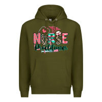Army Green nurse practitioner Premium Hoodie - RanaPortraitStore