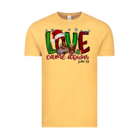 Vintage Mustard love came dow christmas Vintage Tee - RacoonDesign