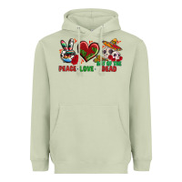 Matcha Peace Love Day Of The Dead Heavyweight Hoodie - BundleAndBundleShop