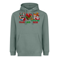 Sage Peace Love Day Of The Dead Heavyweight Hoodie - BundleAndBundleShop