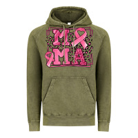 Vintage Olive Breast Cancer Awareness mama ribbon Vintage Hoodie - LillyAllenDesigns