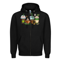 Black lawyer coffee cups Zipper Hoodie - OliviaCreatesArt