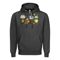 Charcoal Heather lawyer coffee cups Zipper Hoodie - OliviaCreatesArt