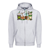 Heather Grey lawyer coffee cups Zipper Hoodie - OliviaCreatesArt