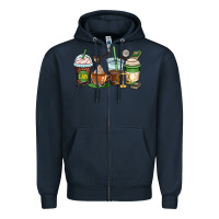 Navy lawyer coffee cups Zipper Hoodie - OliviaCreatesArt