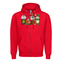 Red lawyer coffee cups Zipper Hoodie - OliviaCreatesArt