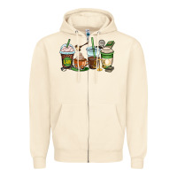 Sandshell lawyer coffee cups Zipper Hoodie - OliviaCreatesArt