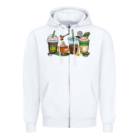 White lawyer coffee cups Zipper Hoodie - OliviaCreatesArt