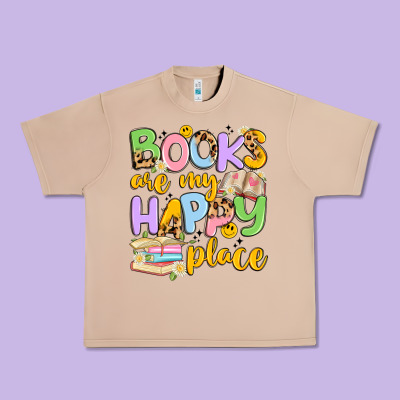 Books Are My Happy Place Urban Heavy Tee Designed By Artiststas
