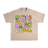 French Oak books are my happy place Urban Heavy Tee - Artiststas