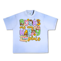 Grape Ice books are my happy place Urban Heavy Tee - Artiststas