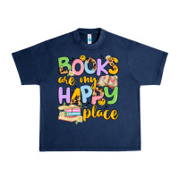 Navy books are my happy place Urban Heavy Tee - Artiststas