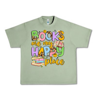 Oil Green books are my happy place Urban Heavy Tee - Artiststas