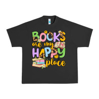 Pigment Black books are my happy place Urban Heavy Tee - Artiststas