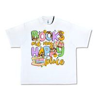 White books are my happy place Urban Heavy Tee - Artiststas