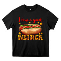Black i love a good weiner Heavy Core Tee - AdoDesignShop