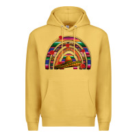 Antique Gold Mexico rainbow Premium Hoodie - FaDigitalArtStudio