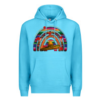 Ocean Blue Mexico rainbow Premium Hoodie - FaDigitalArtStudio