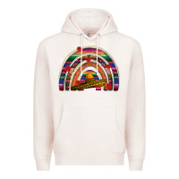 Pale Pink Mexico rainbow Premium Hoodie - FaDigitalArtStudio