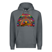 Rock Mexico rainbow Premium Hoodie - FaDigitalArtStudio