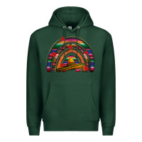 Sports Green Mexico rainbow Premium Hoodie - FaDigitalArtStudio