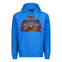 True Royal Mexico rainbow Premium Hoodie - FaDigitalArtStudio