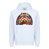 White Mexico rainbow Premium Hoodie - FaDigitalArtStudio