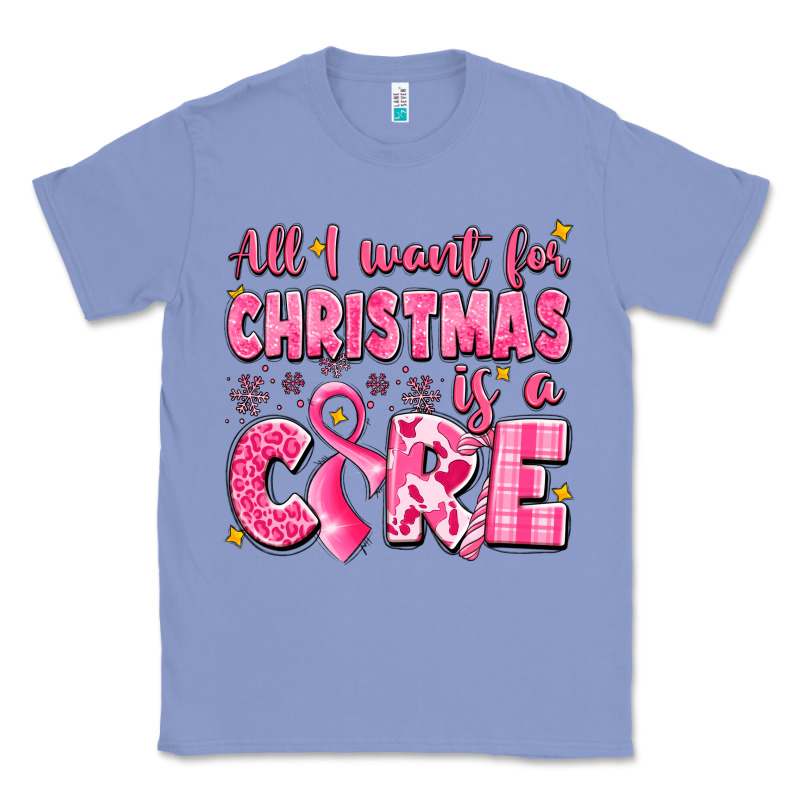 All I Want For Christmas Is A Cure Breast Cancer Classic Tee by LillyAllenDesigns | Teevron