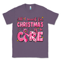 Lavender all i want for christmas is a cure breast cancer Classic Tee - LillyAllenDesigns