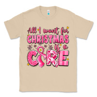 Mushroom all i want for christmas is a cure breast cancer Classic Tee - LillyAllenDesigns