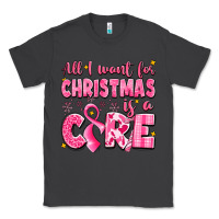 Smoke all i want for christmas is a cure breast cancer Classic Tee - LillyAllenDesigns