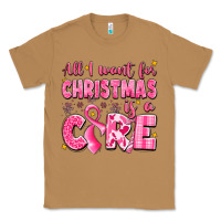 Toasted Coconut all i want for christmas is a cure breast cancer Classic Tee - LillyAllenDesigns