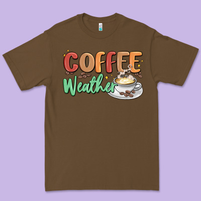 Coffee Weather Premium Tee Designed By Maliassmallbusiness