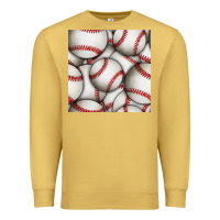 Antique Gold baseball seamless pattern Premium Sweatshirt - BundleAndBundleShop