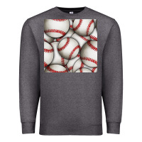 Charcoal Heather baseball seamless pattern Premium Sweatshirt - BundleAndBundleShop