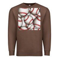 Chestnut baseball seamless pattern Premium Sweatshirt - BundleAndBundleShop