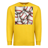Lemon baseball seamless pattern Premium Sweatshirt - BundleAndBundleShop
